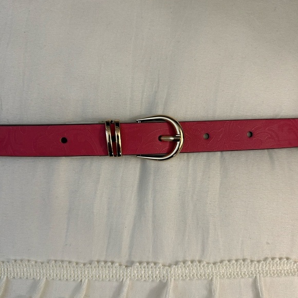 Tahari paisley print belt main image 7